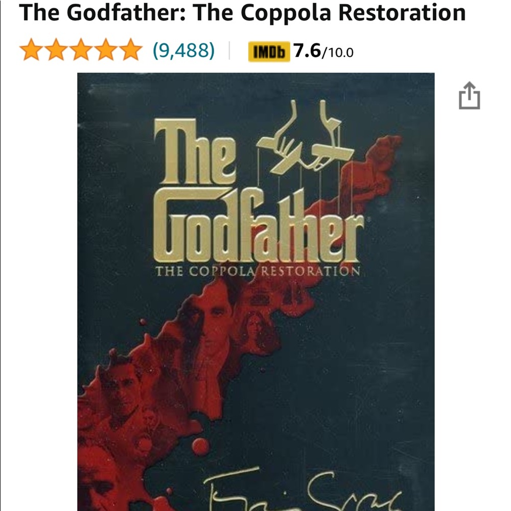 NWT The Godfather: The Coppola Restoration dvd gift set, collectors item